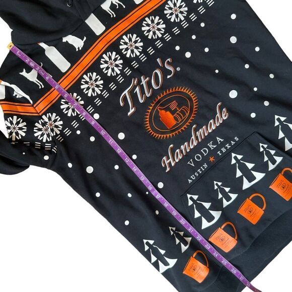 Titos Handmade Vodka Graphic Holiday Sweatshirt Hoodie - Picture 10 of 11